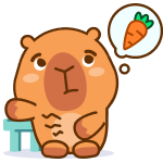 CapyCal Hungry Mascot